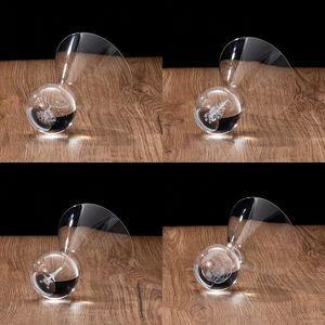 مصنع بيع بالجملة زجاج كريستال خالي من الرصاص زجاج كوكاتيل تصميم خاص زجاج نحت داخلي لقطة - Product Image 3