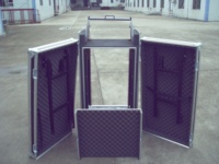 Table de DJ pliable portable en aluminium sur mesure de qualité supérieure