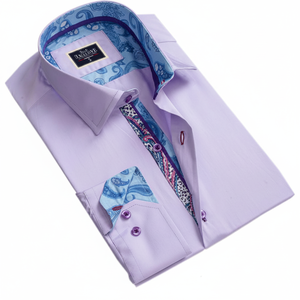 Chemise à manches courtes pour homme, col carré, décontractée et formelle, de haute qualité, écologique, 100% coton, saison printemps - Product Image 2