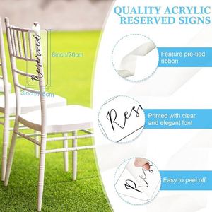 Panneau de table/chaise réservée en acrylique pour mariage - Product Image 2