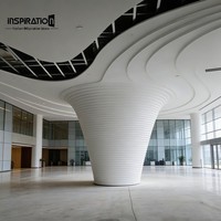 Rosace moderne en GRG pour plafond, pièce maîtresse décorative, médaillon de plafond