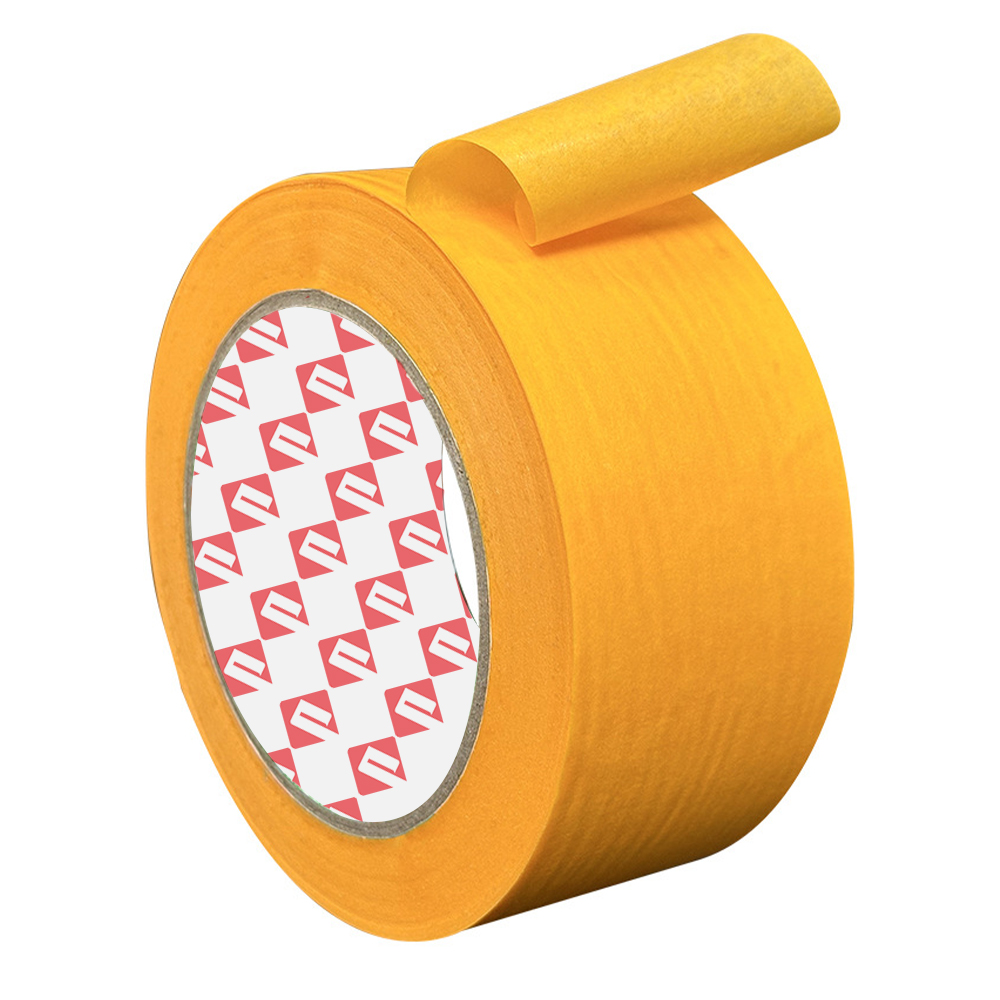 Supplier Yellow 50 Roll Waterproof Adhesive Painter Washi Masking Tape Heat Resistant Washi Paper Tape