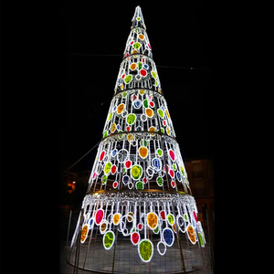 Arbre <span class=keywords><strong>de</strong></span> Noël extérieur robuste <span class=keywords><strong>de</strong></span> 20/25/30/40/50 pieds, 40 pieds, 50 pieds pour l'aménagement <span class=keywords><strong>de</strong></span> la place <span class=keywords><strong>de</strong></span> la ville et du pays des merveilles hivernales - Product Image 3