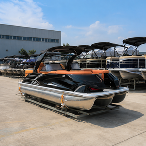 <span class=keywords><strong>Bateau</strong></span> ponton de 22 pieds, capacité de chargement conteneur 40HQ, spécifications CBM, directement de l'usine, série sport 12 personnes, pour pêche et fêtes sur le lac - Product Image 3