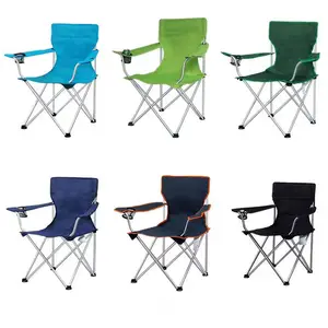 ओईएम क्लासिक स्टील इजी कैरी फोल्डिंग कुर्सियां आउटडोर फिशिंग बीच कैम्पिंग कुर्सियां