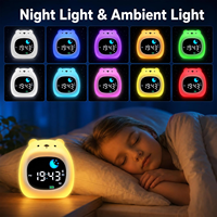 Bestseller Sonnenaufgang-Wecker Geschenk fürs Schlafzimmer Sonnenaufgang-Wecker für Kinder Schlaftrainer Niedlicher Silikon-Kinderwecker mit Nachtlicht