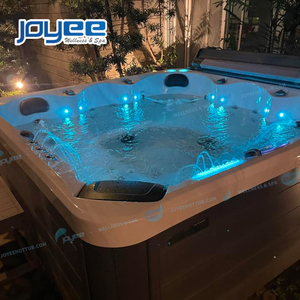 JOYEE <span class=keywords><strong>Hydrorelax</strong></span> nouveau produit luxe acrylique coquille bain à remous extérieur 5 personnes pas cher Spa et fête Massage bain - Product Image 4