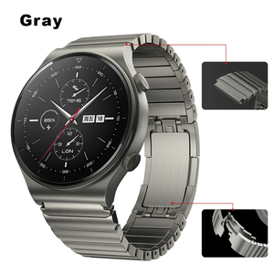 Correa de Reloj de Acero Inoxidable de Lujo para <span class=keywords><strong>Huawei</strong></span> Watch 3 GT2 <span class=keywords><strong>Pro</strong></span>, Repuesto para Reloj Inteligente - Product Image 3