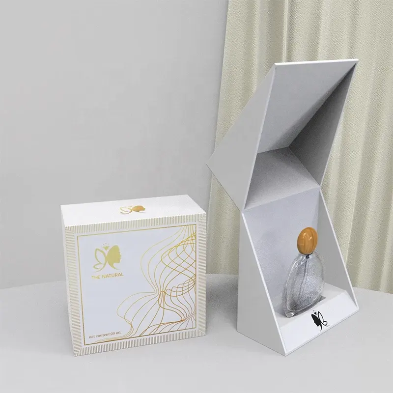 2024 New Product Customize Design Perfume Candle Gift Paper Box Luxury Essential Oil Bottle Rigid Box Packaging