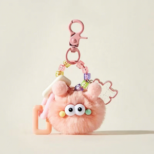 Original Plush Hanging Item Colorful Eggette Keychain Exquisite Lovely Cute Couple's Schoolbag Hanger Decoration
