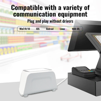 Escáner de Código de Barras de Escritorio USB con Cable YJ-5012 1D 2D, Lector de Códigos QR, Pantalla de 640x480, para Punto de Venta, PC, Supermercados, Librerías, Centros Comerciales, 1 Año de Garantía