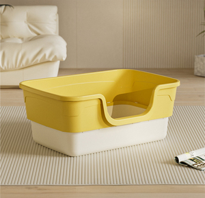 Hai Lớp nhựa Mèo hộp rác với muỗng, nhiều màu sắc mở đầu mèo khay nhà vệ sinh với thiết kế chống giật gân và tùy chọn mat - Product Image 5