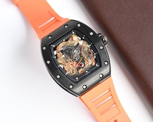 Reloj Mecánico con Movimiento Automático a Prueba de Agua, Diseño de Dragón Tallado en Color Naranja - Product Image 5
