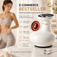 Masseur électrique chauffant portatif pour le corps, machine de massage sous vide des tissus profonds, appareil de ventouses 3 en 1 pour la réduction de la cellulite