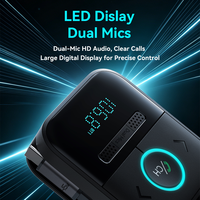 Lecteur MP3 pour voiture avec Bluetooth et chargeur de voiture rétractable 72W pour la diffusion de musique sans fil et les appels mains libres dans les véhicules