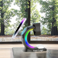 2026 cadeaux du nouvel an vente chaude rvb lumières 3 en 1 chargeur sans fil 15W Station de charge sans fil magnétique rapide