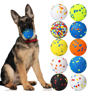 2024 interaktif köpek oyuncak büyük orta küçük dayanıklı kabarık yüzen toplar agresif Chewers sürdürülebilir için yıkılmaz - Product Image 1
