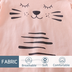 Personalizzazione di Fabbrica: Body Estivo per Neonata con Maniche Corte, Gattino Carino Rosa, Abbigliamento per Bambini, <span class=keywords><strong>Outlet</strong></span> di Fabbrica - Product Image 2