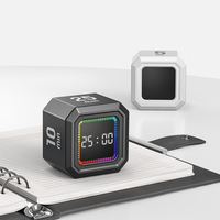 Minuteur de cuisine magnétique personnalisé avec affichage couleur, cube à bascule par gravité, minuteur de bureau pour l'étude, minuteur Pomodoro pour salle de classe, vente en gros