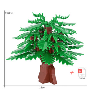 MOC Creative DIY Green Tree <strong>Bird</strong> Plant Scene Decoration Ornaments Children's Small Particle Assembly Building Block Toys <strong>Bricks</strong> - Product Image 5