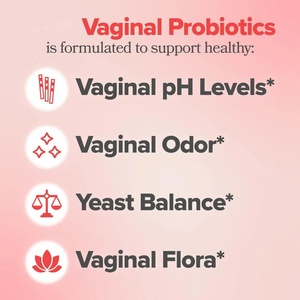 Capsules probiotiques AURA pour la beauté et la santé des adultes, équilibre du pH et contrôle des odeurs avec canneberge et D-Mannose, probiotique pour femmes - Product Image 2