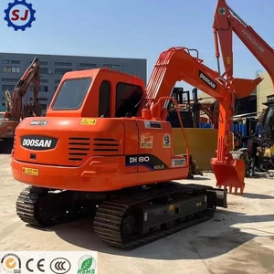 Mini-excavatrice Doosan DH80 d'occasion de haute qualité à bas prix, matériel de terrassement, équipement de construction, excavatrices Doosan 55 60 80 - Product Image 1