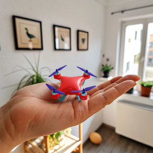 Beginner <b>Drones</b> <b>Mini</b> Remote Control <b>Drone</b> For Kids Plastic Indoor Flight <b>With</b> Led Lights - Product Image 2