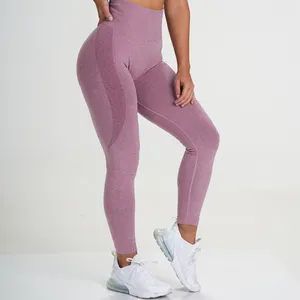 2023 Private Label Fit abbigliamento Leggings da palestra a vita alta Push Up anticellulite Sculpt Scrunch Butt Leggings senza cuciture pantaloni da Yoga