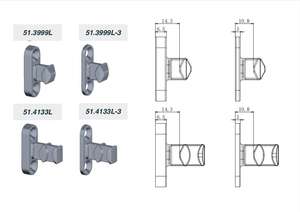 Elevador duradero y accesorios para puertas Y ventanas deslizantes rueda de manija de engranajes - Product Image 6