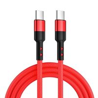 Câble de charge rapide PD tressé en nylon 20W 3 pieds 6 pieds 10 pieds de type C à type C Compatible avec les téléphones mobiles 12 13 14 Pro Max Longueur de 1m