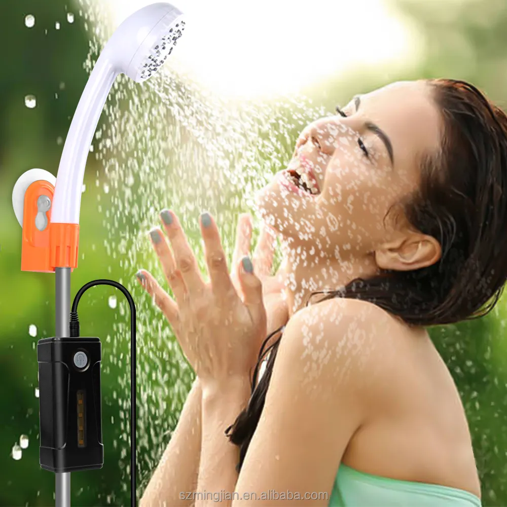 2023 NEWS Shower Pump Travel Portable Waterproof Hanging Car Wash USB Rechargeable Outdoor Camping Hiking Tools Easy Install