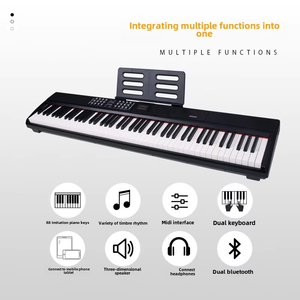 Directo de fábrica <span class=keywords><strong>Piano</strong></span> electrónico portátil de 88 teclas Martillo pesado <span class=keywords><strong>Piano</strong></span> de cola digital <span class=keywords><strong>para</strong></span> adultos Niños <span class=keywords><strong>Principiantes</strong></span> - Product Image 4