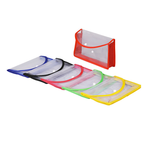 แฟ้มเอกสารแบบ 3 ด้านเย็บตะเข็บ ซีรีส์เรียบง่าย สำหรับเครื่องเขียน A4 แฟ้มขยายได้ แฟ้มพลาสติกจัดระเบียบเอกสาร - Product Image 1