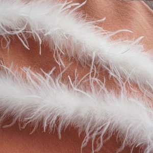 Gran oferta artesanía colorida 8-10 cm <span class=keywords><strong>1</strong></span> capa Boa de plumas de avestruz para fiesta vestidos de boda bolsa accesorios Decoración - Product Image 4