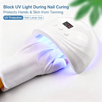 Gants de manucure anti-UV UPF 50+ en gros pour lampe à ongles en gel et outils de manucure