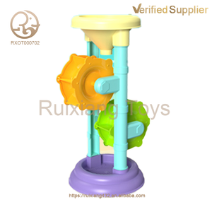 Fornitura di fabbrica per esterni giocattoli di plastica sabbia stampi strumenti secchio per bambini spiaggia di sabbia Set di giocattoli estivi per bambini da spiaggia - Product Image 3