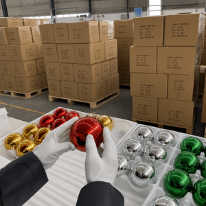 Boule décorative <span class=keywords><strong>en</strong></span> plastique vierge pour sublimation, pour la personnalisation <span class=keywords><strong>de</strong></span> décorations <span class=keywords><strong>de</strong></span> Noël et promotion, vente <span class=keywords><strong>en</strong></span> gros Topjlh - Product Image 6