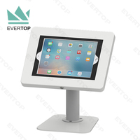 Support de tablette commercial pour iPad, kiosque de bureau avec boîtier métallique LST10-C, verrouillage, pour iPad, Android, antivol