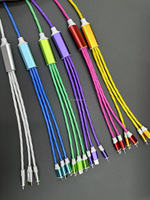 Cable de Carga LED de 1.2m, PVC Suave, para Teléfonos, Computadoras, Auriculares, Impresoras, Cámaras, Cobre Puro, Venta al Por Mayor
