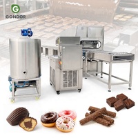 Machine de recouvrement linéaire industrielle de table pour chocolat et gâteaux de riz aux amandes, modèle Rs200, pour le tempérage, fabriquée à Guangzhou