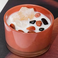 Vela Aromática de Lujo de Marca Privada, Hecha con Cera de Soya, en Frasco de Vidrio |   Juego de Regalo de Decoración para el Hogar con Logotipo y Empaque Personalizados al por Mayor