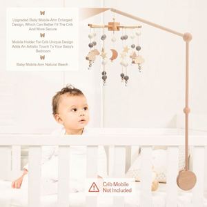 Soporte Giratorio para Móvil de Cuna de Madera de Haya para Decoración de Cuarto de Bebé - Product Image 3