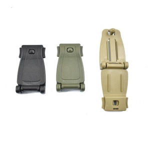 คลิปสายรัดพลาสติก Webbing แคลมป์วงคลิปสลิปกันชน Carabiner พับเชื่อมต่อล็อคกระเป๋าเป้สะพายหลังยุทธวิธี M Olle หัวเข็มขัด - Product Image 1