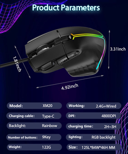 Ratones Bloody de Marca Privada Más Vendidos por los Fabricantes, Inalámbricos/con Cable, <span class=keywords><strong>RGB</strong></span> 2.4Ghz, 15000 DPI, Programables, Ergonómicos, para Escritorio - Product Image 6