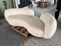 Ensemble de canapés de détente incurvés en tissu, canapé modulaire pour salons, hôtels, appartements et villas, design moderne