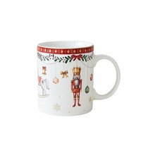 Service de table en céramique festif avec motifs sapin de Noël et casse-noisette, vaisselle de fête pour dîners en famille, fêtes et cadeaux