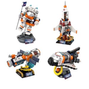 مكعبات بناء سلسلة EPT الفضائية: رائد فضاء، صاروخ، مركبة فضائية، قمر صناعي - قطع تعليمية للتجميع الذاتي - Product Image 1