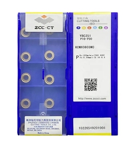 Zhuzhou ZCC เครื่องกลึง CNC คาร์ไบด์ประสิทธิภาพสูงเครื่องกลึงเครื่องตัดแทรกรุ่น RCMX0803 1003 <span class=keywords><strong>1204</strong></span> 1606 <span class=keywords><strong>2006</strong></span> YBC151 2507 - Product Image 1