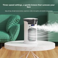 Nouveau ventilateur de brumisation portable avec chargement USB, bruit inférieur à 36 dB, 3 vitesses de vent, pour une utilisation à domicile/au bureau