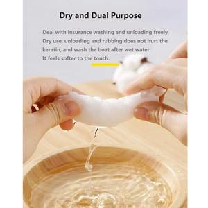 Toalla facial desechable de fibra vegetal de algodón perlado suave sin aditivo para gimnasio, salón, maquillaje de viaje, habitación de Hotel - Product Image 6